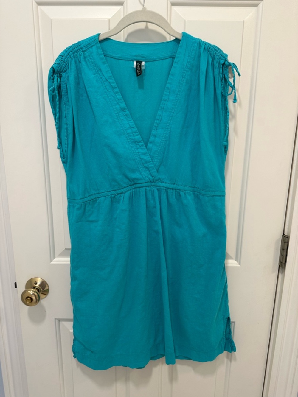Ralph Lauren Teal Green V-Neck Beach Cover Up